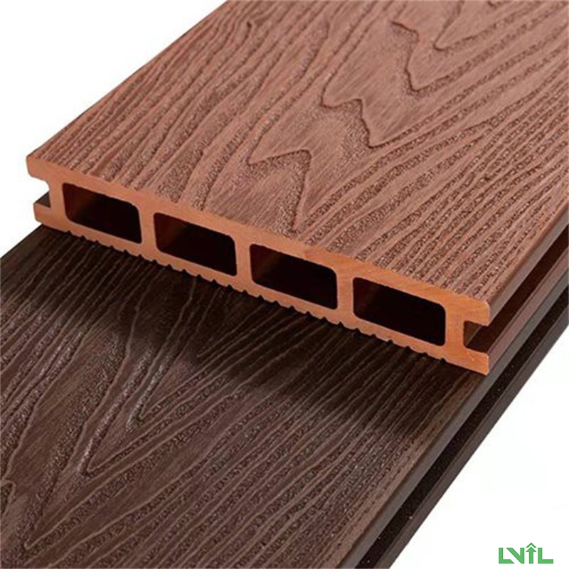 WPC decking wpc flooring 3D composite decking embos