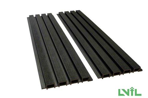 Black Exterior Slat Wall Paneling for Outdoors