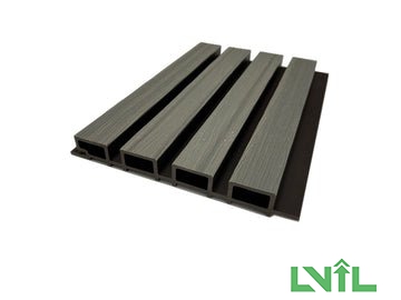 Charcoal Exterior Slat Siding Outdoor Wall Cladding