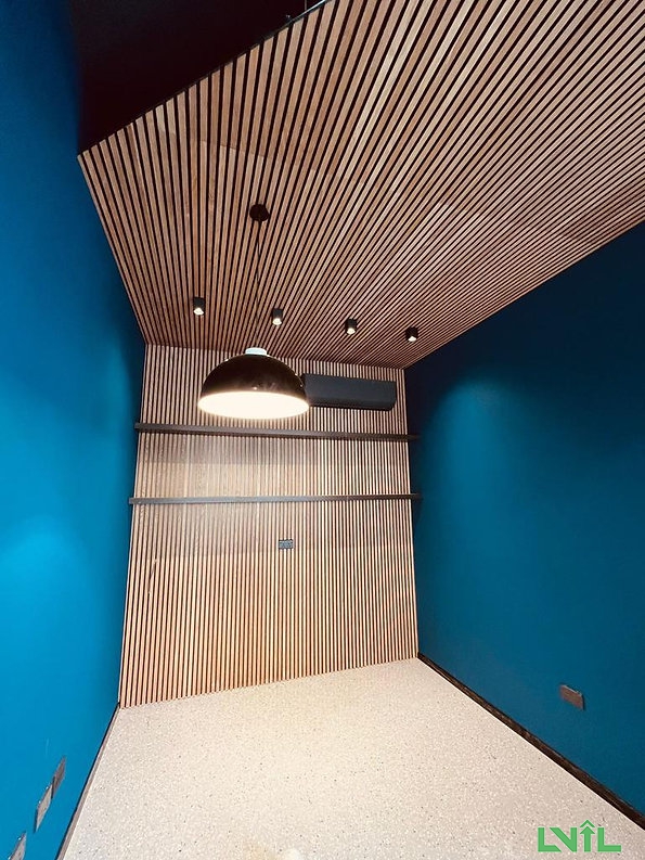 Pet Wooden Veneer Acoustic Panel For Auditorium Hall (3)