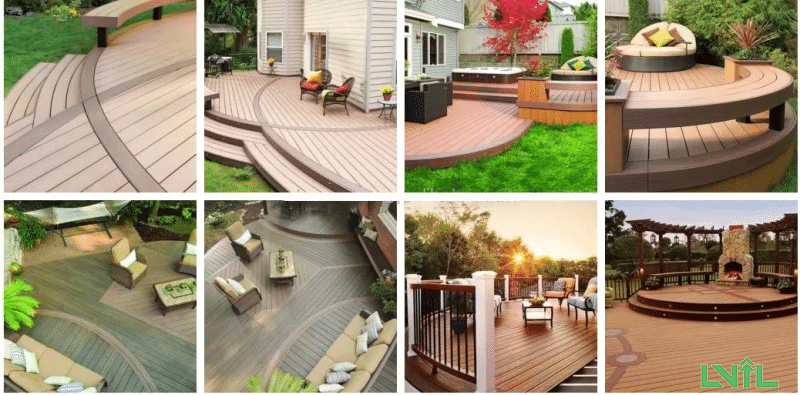 3D WPC Decking Anti-Crack Wood Flooring Plastic Com