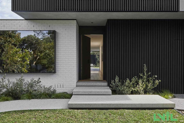 Black Exterior Slat Wall Paneling for Outdoors