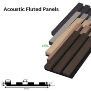 Acoustic Felt Fluted Panels AcouFluted Soundproof P