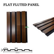 PS Solid Luxury Flat Fluted Wall Panel